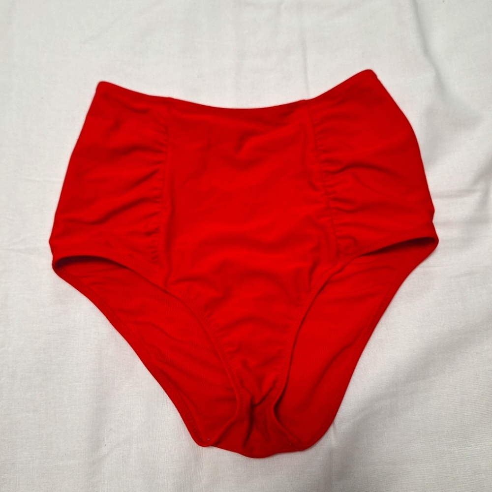 Aerie High Waist Red Swim Bottom